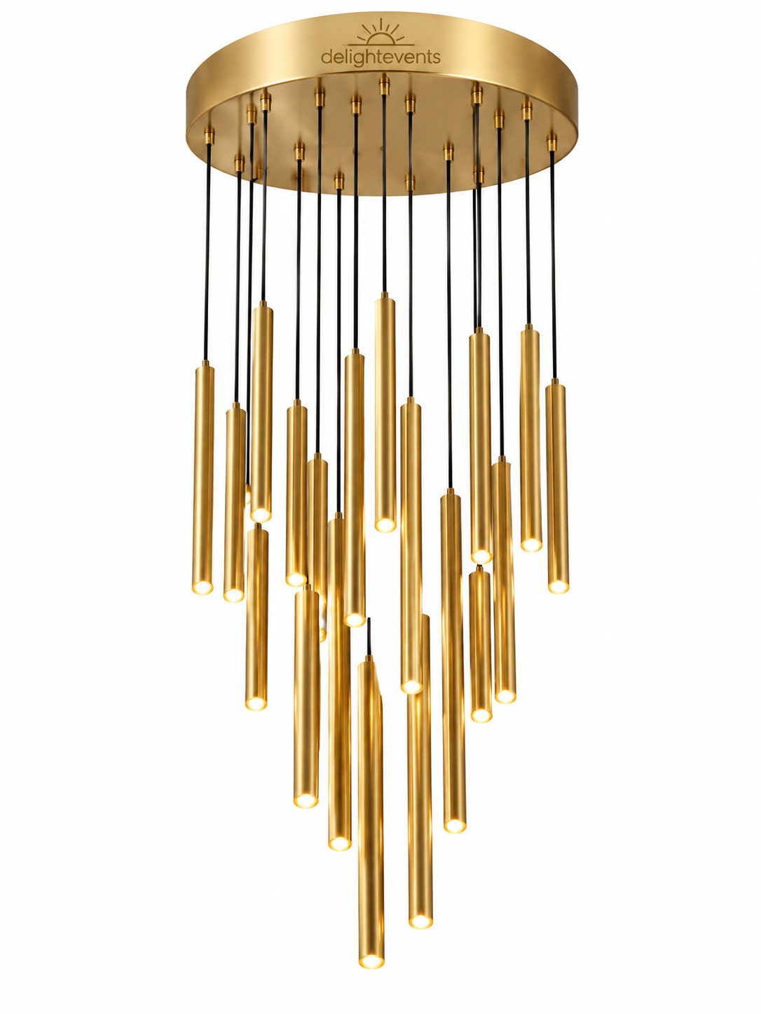 delightevents Gold Multi-Pendant Ceiling Light
