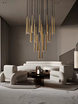 delightevents Gold Multi-Pendant Ceiling Light