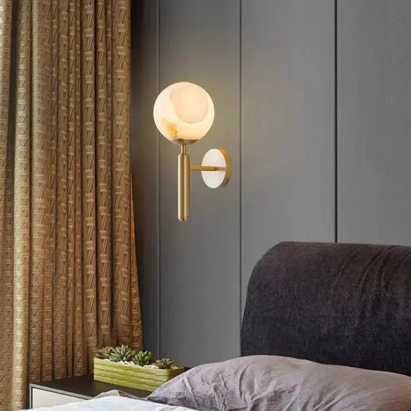 delightevents Gold Globe Wall Light